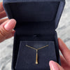 Antique 14k Yellow Gold Old Mine Cut Diamond Sleek Angular Drop Pendant - Video showing the piece