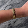 Vintage Italian 14k Yellow Gold Swirl Link Bracelet - Video showing the piece