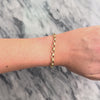 Vintage 14k Yellow Gold Stackable Alternating Link Bracelet - Video showing the piece