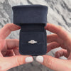Vintage Platinum 1.02cttw Diamond Sparkling Trio Ring - Video showing the piece