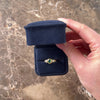 Vintage 18k Yellow Gold Emerald Diamond Dazzling Bezel Trio Ring - Video showing the piece