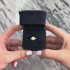 Vintage 14k Yellow Gold .55ct Opal Diamond Adorned Iridescent Cabochon Ring - Video showing the piece
