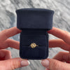 Vintage 14k Yellow Gold Diamond Wonderful Open Knot Solitaire Ring - Video showing the piece
