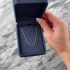 Estate Italian 18k Yellow Gold 1mm Delicate Round Cable Chain - Video showing the piece