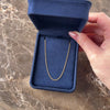 Vintage 14k Yellow Gold 1.3mm Mini Scroll Snail Link Chain - Video showing the piece