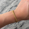 Vintage 18k Yellow Gold Chic Wheat Chain Bracelet - Video showing the piece