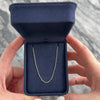 Vintage 14k White Gold Classic Everyday 1.5mm Cable Chain 18
