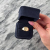 Antique 10k Rosy Yellow Gold Beautiful Rhombus Patterned Monogram 