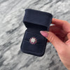 Vintage 14k White Gold 1.3cttw Diamond 1.02cttw Ruby Incredible Sparkling Floriform Tower Ring - Video showing the piece