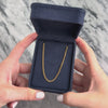 Vintage Portuguese Substantial 19k Rosy Yellow Gold 2.5mm Sleek Curb Chain - Video showing the piece