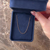 Vintage 14k Rose Gold 1.3mm Classic Simple Cable Chain - Video showing the piece