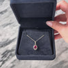 Vintage 18k White Gold 1.2ct Pink Tourmaline Modern Cabochon Pendant - Video showing the piece