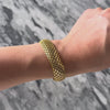 Vintage Italian 14k Yellow Gold Mesh Link Bracelet - Video showing the piece