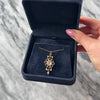 Antique 10k Rosy Yellow Gold .87ct Moonstone Gleaming Ornate Buttercup-Set Pendant - Video showing the piece