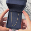 Vintage Italian 18k Yellow Gold 1mm Quintessential Sinuous Snake Chain - Video showing the piece