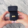 Vintage Heavy 18k Yellow & White Gold Diamond Flexible Open Band Ring 6.00
