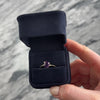 Vintage 14k Yellow Gold Amethyst Diamond Dimensional Accented Oval Ring - Video showing the piece