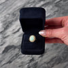 Vintage 14k Yellow Gold 2.34ct Opal .65cttw Diamond Halo Statement Ring - Video showing the piece