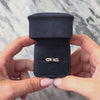 Vintage 14k Yellow Gold .56ct Blue Sapphire Diamond Shoulder Ring - Video showing the piece