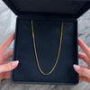 Vintage Italian 14k Yellow Gold Sleek Square Snake 1.5mm Chain - Video showing the piece