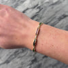 Vintage 14k Yellow Gold Ruby Sapphire Emerald Channel Line Bracelet - Video showing the piece