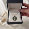 Rare Larter & Sons 14k Yellow Gold Diamond Plique A Jour Cross Pendant - Video showing the piece