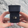Estate Kabana Heavy 14k Yellow Gold Onyx Diamond Modern Inlay Ring 11.00