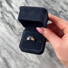 Vintage 14k Yellow Gold .94ct Tanzanite Diamond Funky Diagonal Pear Ring - Video showing the piece