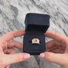 Vintage 18k Yellow & White Gold .52ct Ruby Diamond Sophisticated Scalloped Milgrain Wide Band Ring - Video showing the piece
