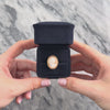 Vintage 10k Rosy Yellow Gold Shell Framed Elegant Camo Ring - Video showing the piece