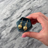 Vintage Italian 14k Yellow Gold Wonderful Leafy Bauble Dangle Earrings - Video showing the piece