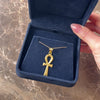 Vintage Egyptian 18k Yellow Gold Key Of Life Ankh Charm / Pendant - Video showing the piece
