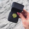 Vintage 14k Yellow Gold 8cttw Peridot Diamond Swirling Cluster Ring - Video showing the piece