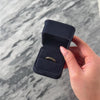 Vintage 14k Rosy Yellow Gold .66cttw Blue Sapphire Night Sky Line Band Ring - Video showing the piece