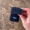 Vintage 14k White Gold 1.1ct Tanzanite .55cttw Diamond Tiara Detail East-West Navette Ring - Video showing the piece