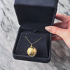 Vintage Large 14k Yellow & Rose Gold Incredible Globe Picture Frame Pendant - Video showing the piece