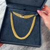 Vintage Italian Substantial 18k Yellow Gold Silky Curb Chain Strand Necklace - Video showing the piece