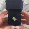 Vintage 10k Yellow Gold 1.7ct Jade Textured Nestled Basket Ring - Video showing the piece