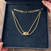 Antique Victorian 14k Yellow Gold Pearl Wonderful Enamel Slide Clip Necklace - Video showing the piece