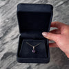 Vintage 14k White Gold 1.23ct Checkerboard Cushion Amethyst Diamond Necklace - Video showing the piece