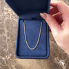 Vintage Italian 14k Yellow Gold 1.35mm Shiny Dimensional Wheat Chain - Video showing the piece
