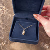 Vintage 14k Rosy Yellow Gold Pearl Petite Carved Pendant - Video showing the piece