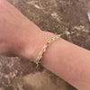 Vintage 14k Yellow Gold Stackable Cable Chain Bracelet - Video showing the piece