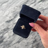 Antique 10k Rosy Yellow Gold Old Mine Cut Diamond Pearl Fantastic Ornate Fanned Ring - Video showing the piece