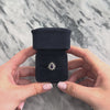 Vintage 14k White Gold .68ct Amethyst Diamond Sparkling Lotus Halo Ring - Video showing the piece