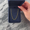 Vintage Italian 18k Yellow Gold 2.7mm Chic Rope Twist Link Chain - Video showing the piece