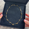 Vintage 14k Yellow Gold Orbital Bar Link Necklace - Video showing the piece