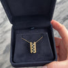 Vintage 14k Yellow Gold .55cttw Blue Sapphire Diamond Striking Ladder Slide Pendant - Video showing the piece