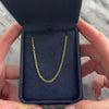 Vintage 14k Yellow Gold Angular Gleaming Cable 2.2mm Chain - Video showing the piece