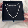 Vintage Platinum 12cttw Diamond Graduated Riviera Necklace - Video showing the piece